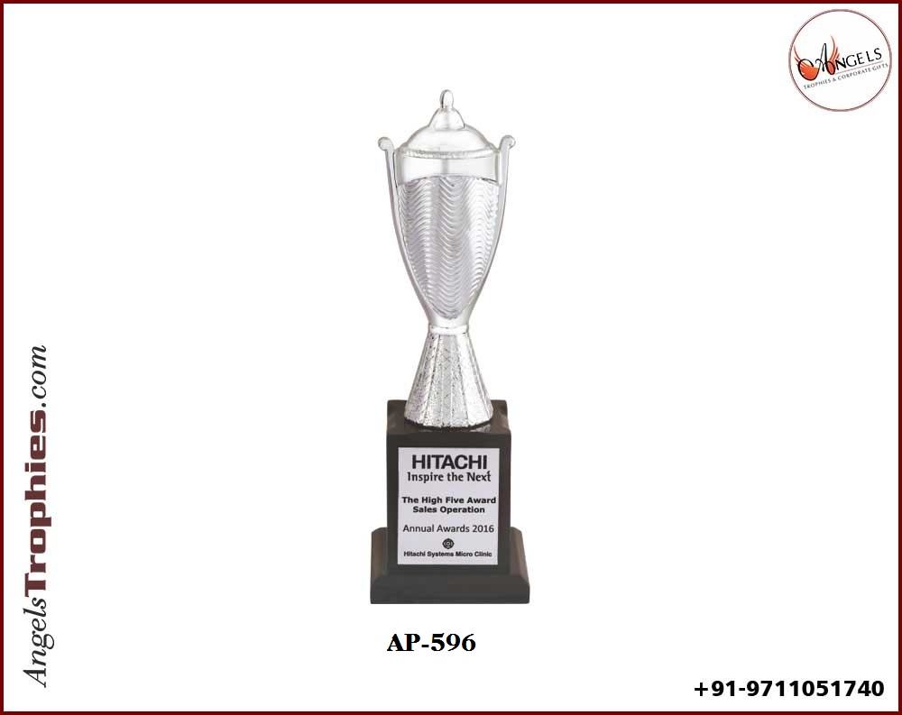 Fibre Plastic silver cup with base