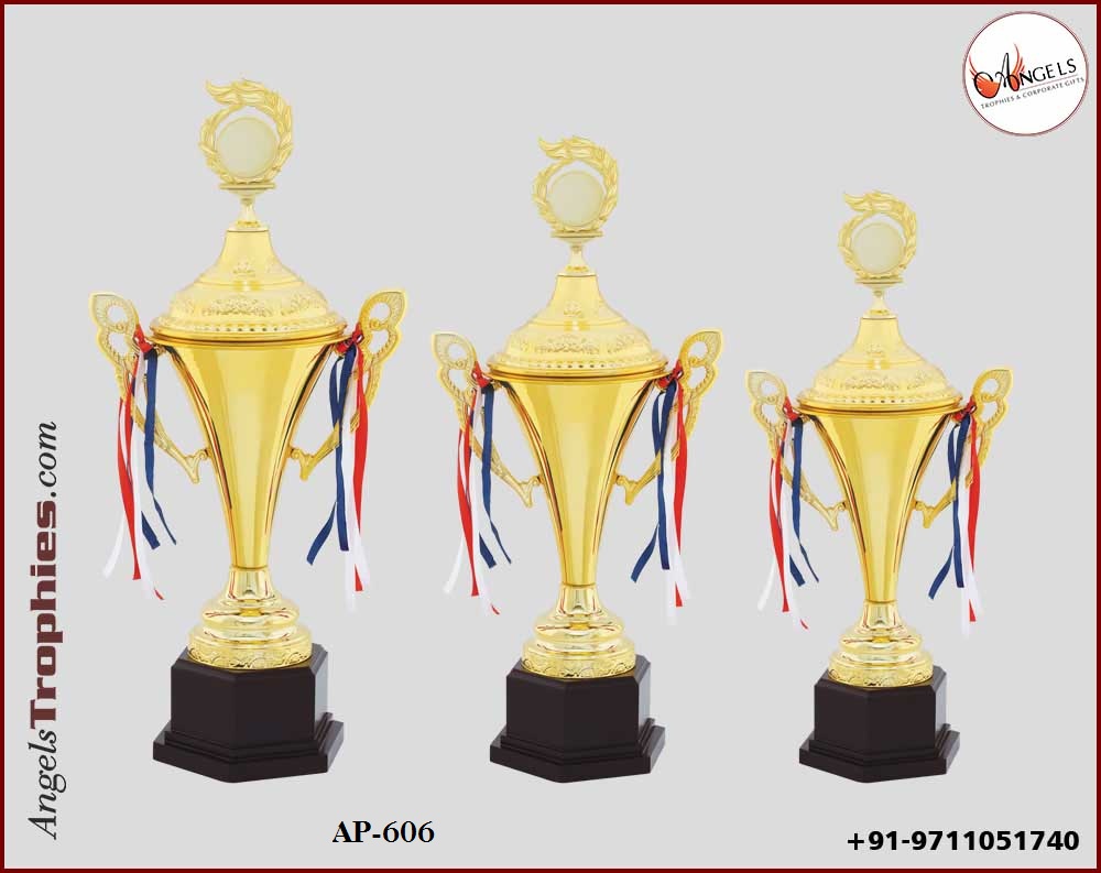 metal golden cup premium with base