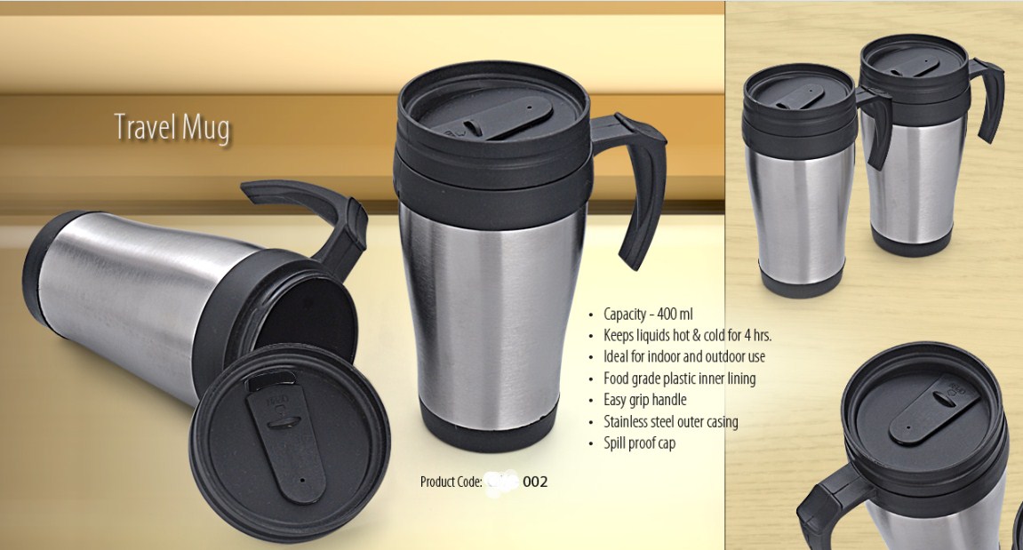 TRAVEL MUG WITH STEEL