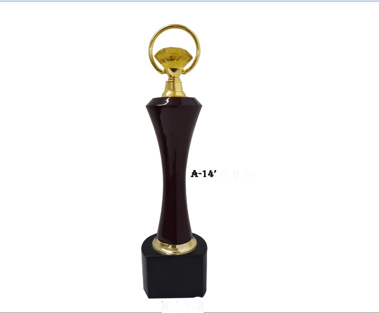 Metal ring wooden body with wooden base