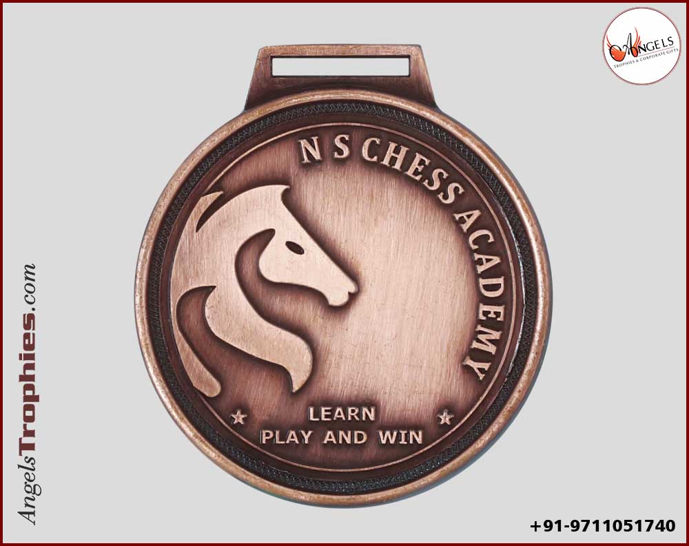 Chess Medal with round shape tournament