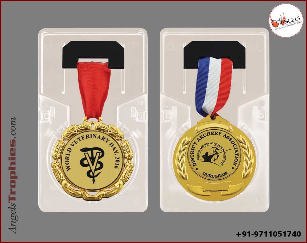Medal Box with medal and ribbon