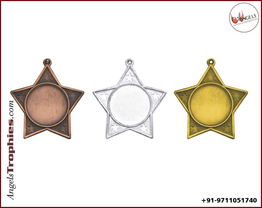 star golden customised with golden silver bronze