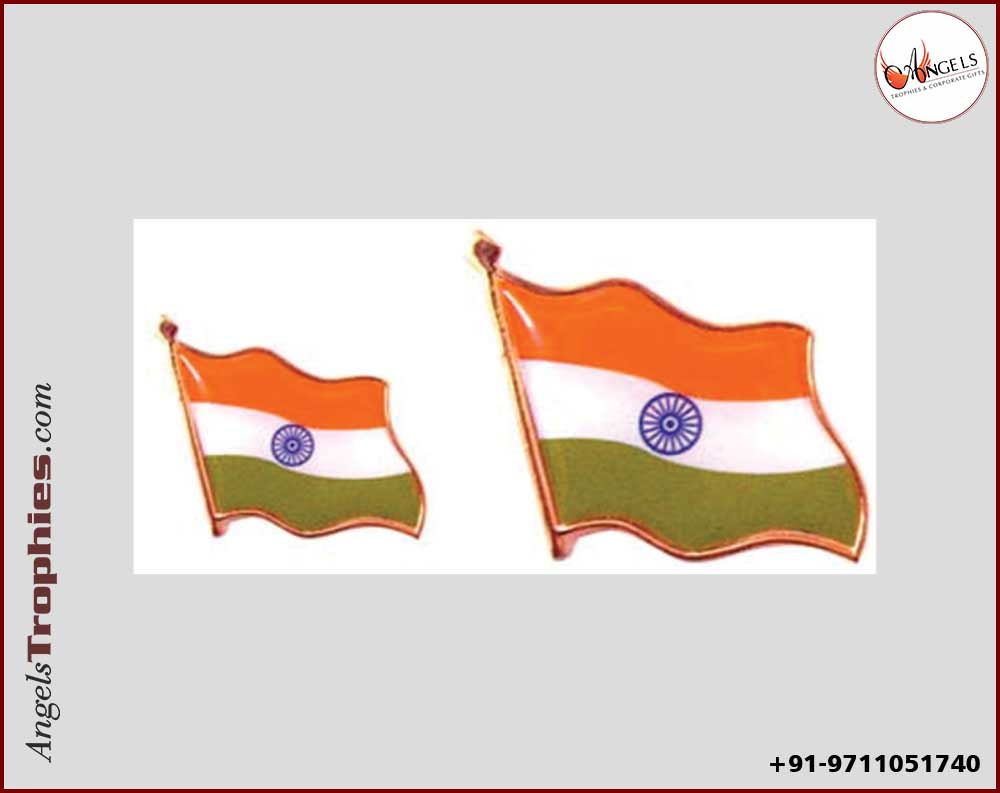 Indian flag badge